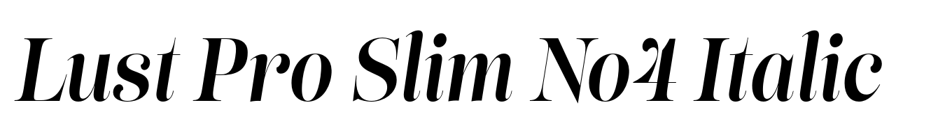 Lust Pro Slim No4 Italic
